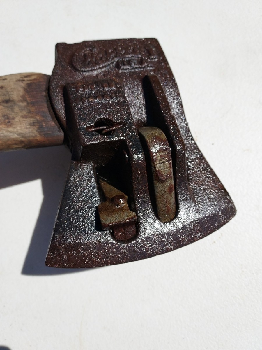 Vintage Chopper 1 Wood Splitting Axe Maul Tool Head Spring Loaded