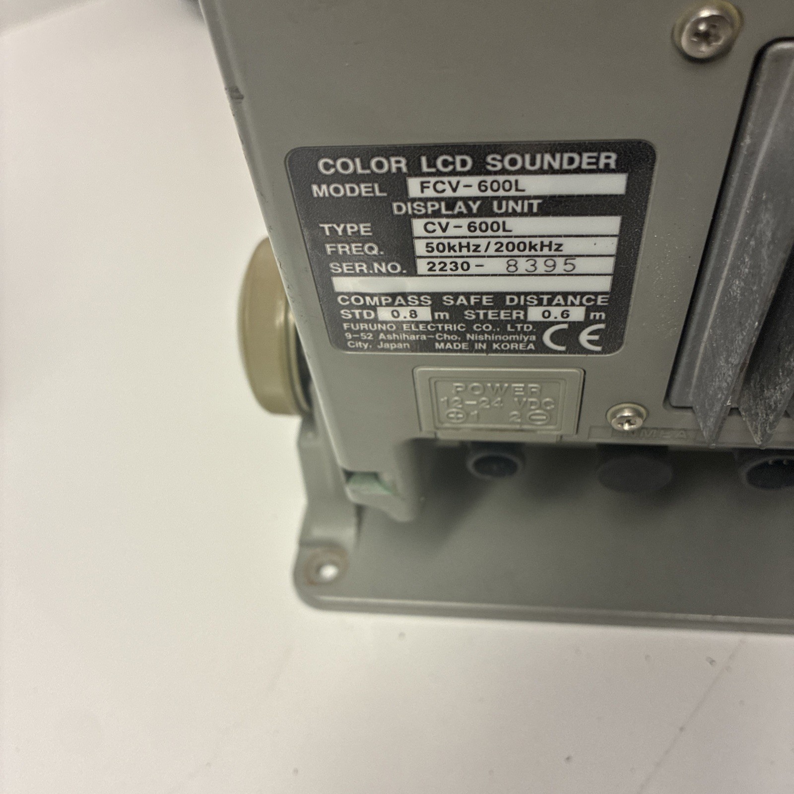 Furuno FCV-600L Marine Color LCD Sounder FishFinder 50/200 kHz 5.6"  