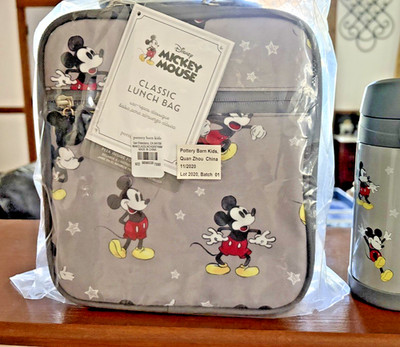 School Disney Pottery Barn MICKEY MOUSE LUNCH BOX bag holiday party travel kid