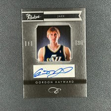 2011 Panini Black Box The Rookies Gordon Hayward Auto /149#YX