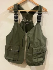 Sugar Cane Olive Hunting Vest M, Utility, Town Use, Multiple Pockets