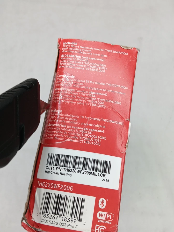Honeywell *CONTRACTOR BRANDED - see pics* TH6220WF2006 T6 Pro - NEW/SEALED - Image 4 of 4