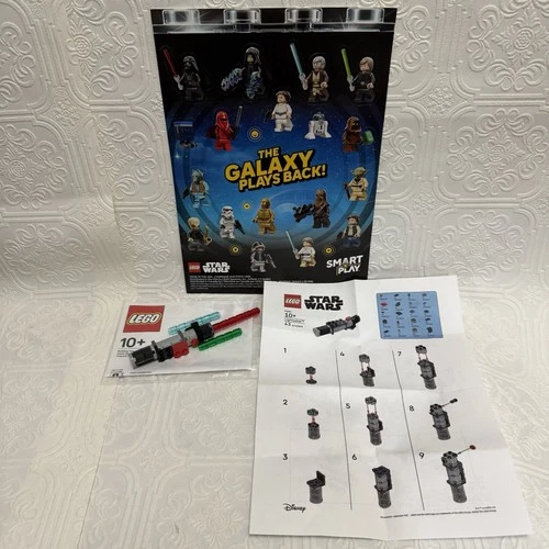 LEGO Make and Take Event Star Wars Lightsaber Set Kit W/ Instructions & Stickers