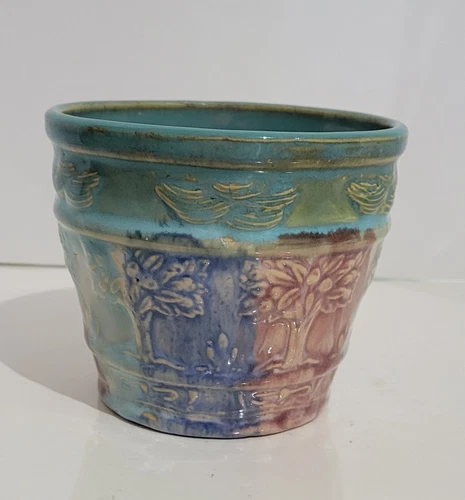 Early 1920s Hull Pottery Blended Glaze Jardiniere #546