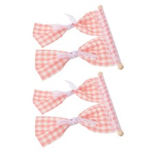  2 Pcs Mini Rideaux Pour Maisonnette Accessoires Scène Modèle Miniature Chambre