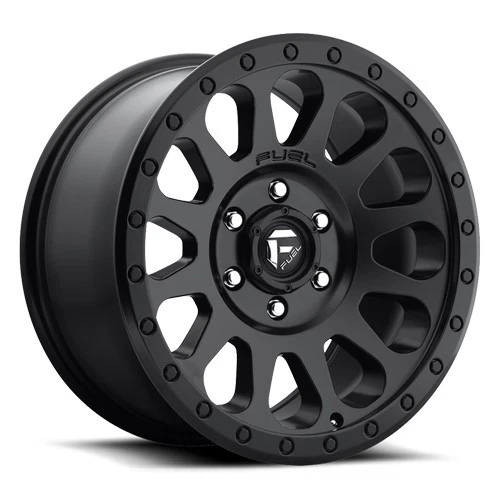 17x9 Fuel D579 Vector Matte Black Wheels 6x135 (-12mm) Set of 4 - Picture 1 of 5