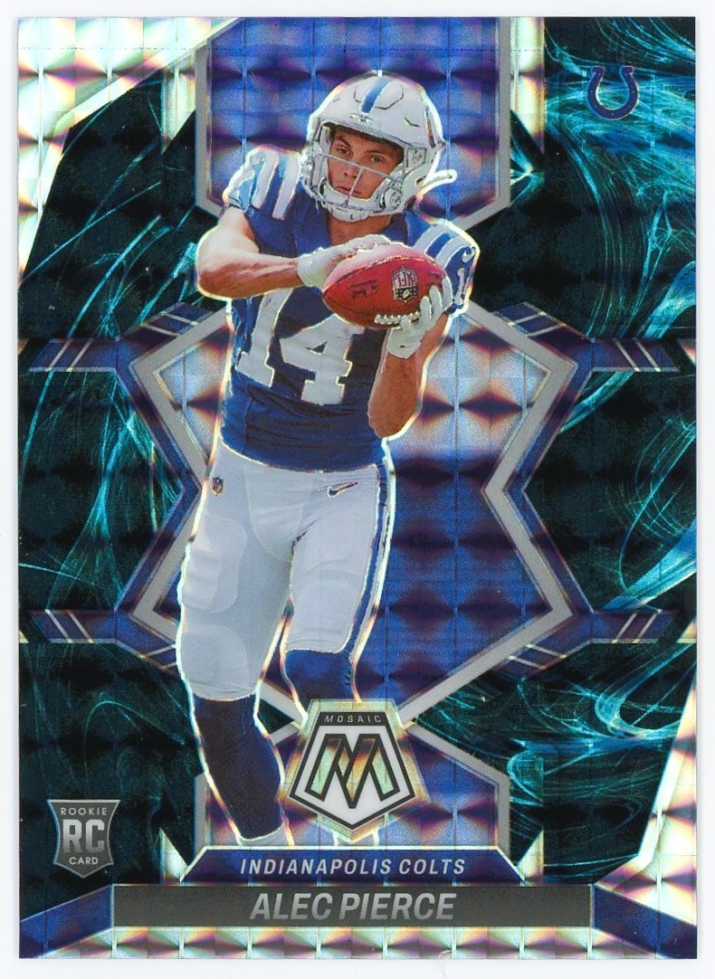 2022 Panini Mosaic #329 Alec Pierce, Colts RC Rookie SSP Genesis Mosaic Prizm