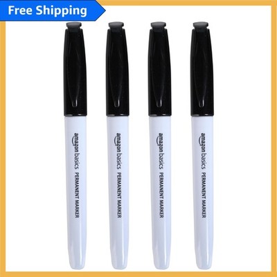 Vibrant Black Fine Point Markers, 4-Piece Set   Perfect for Doodles and Writing