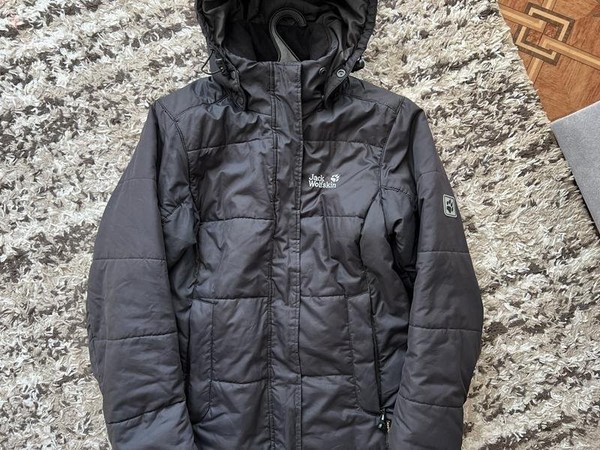 Women Jack Wolfskin Jacket Black 38 / M / 46 #9F36