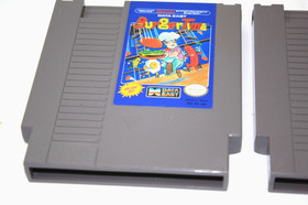 Lot of 2 Nintendo NES Games - Wood And Water Rage & Burger Time