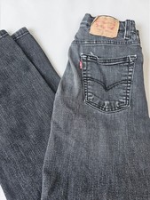 Boys 14 Reg Levi s 514 Black Jeans W27 L29 Stretch Adj Waist Good Condition