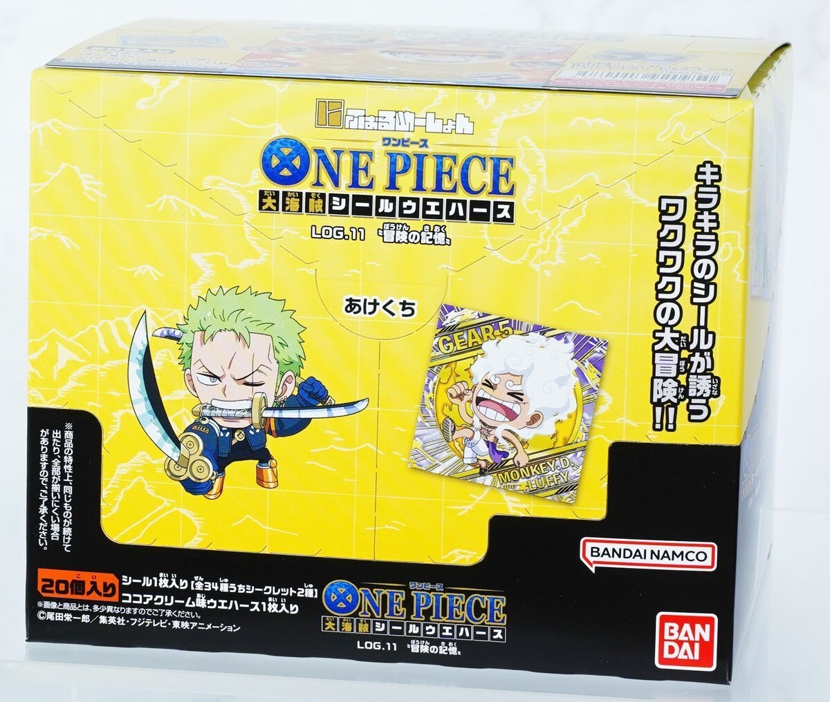 ONE PIECEシール One Piece Seal Wafer LOG.11 Stickers BANDAI Complete Set All 34
