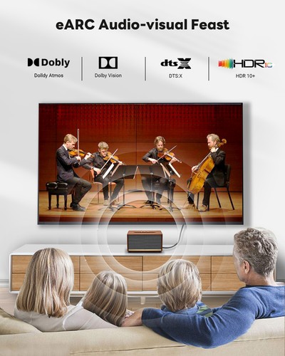 8K HDMI Cable HDMI 2.1 Ultra HD 48Gbps High Speed HDR 10+ HDTV 3D Dolby Atmos - Picture 4 of 12