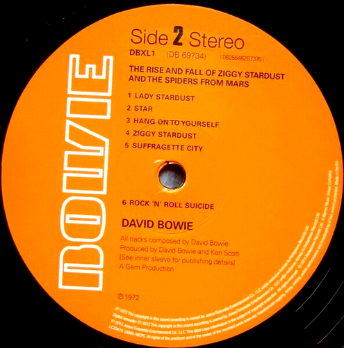 DAVID BOWIE - THE RISE AND FALL OF ZIGGY STARDUST - LP Remastered 180gram VINYL - Picture 5 of 7