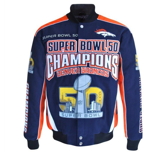 NFL Team Apparel Denver Broncos Superbowl 50 Championship Coat Jacket