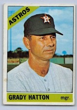 1966   GRADY HATTON - Topps Baseball Card # 504 - HOUSTON ASTROS - High #