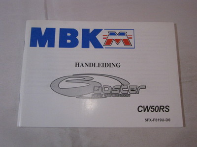 MBK YAMAHA CW50 CW50RS BOOSTER 1998 HANDBUCH BEDIENUNGSHEFT BESITZERHANDBUCH