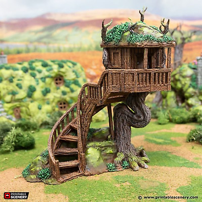 Tree House by Printable Scenery, 3D Printed Tabletop RPG Scenery ...
