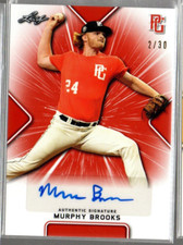2021 Leaf Perfect Game Showcase Orange #BAMB2 Murphy Brooks Auto /30