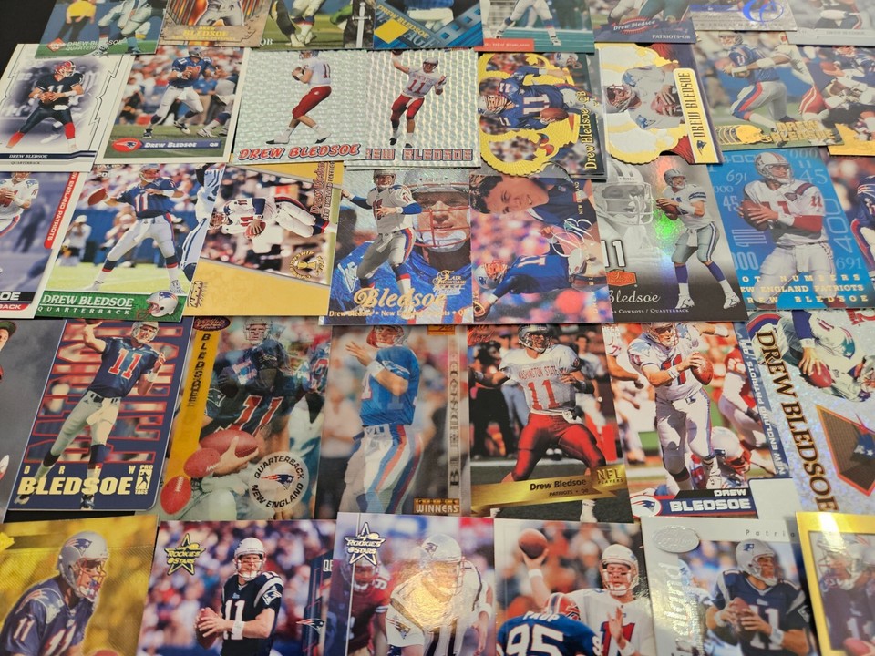 DREW BLEDSOE YOU PICK SEE SCANS OF EVERY CARD ROOKIES,INERTS PATRIOTS WASHINGTON