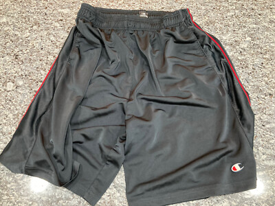 Champion Mens Basketball Shorts XL Black Activewear Elastic Waist  Drawstring