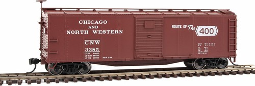 Escala HO - WALTHERS MAINLINE 910-40804 CHICAGO & NORTH WESTERN 40' vagón de carga de acero | Zustand: New