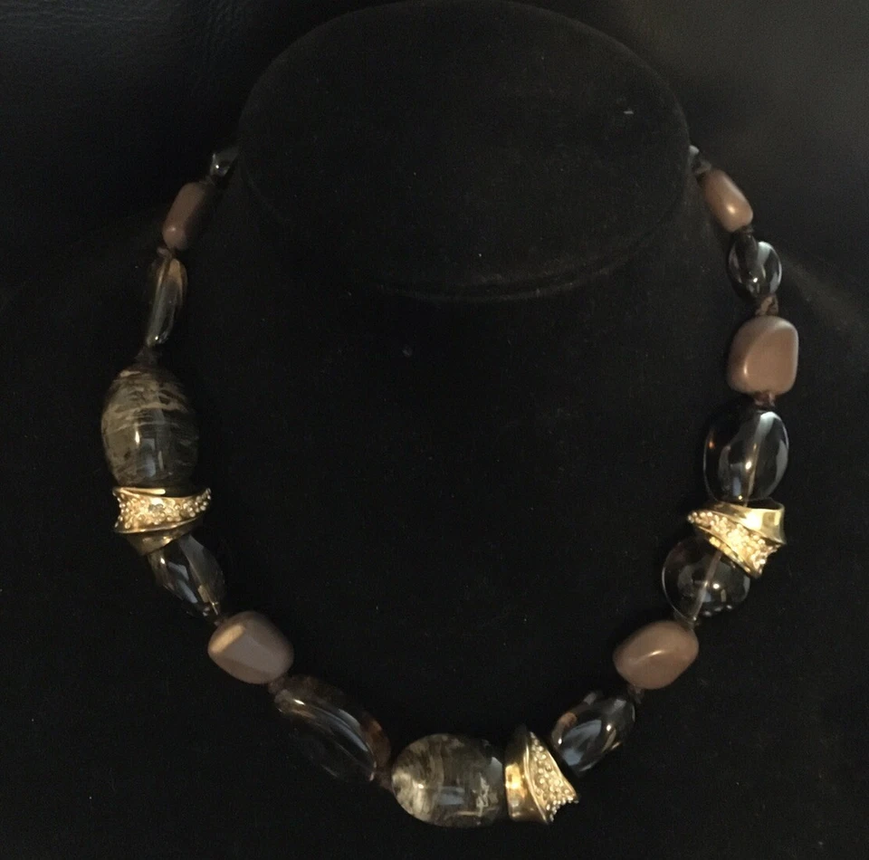 Collar de cuarzo ahumado amargo Alexis Foto 2 de 3