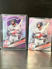 2022 Bowmans Best Baseball George Valera Purple /250 + Base