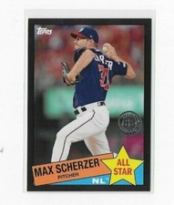 2020 Topps Series 2 MAX SCHERZER 1985 All-Star BLACK /299 Nationals #85AS-38