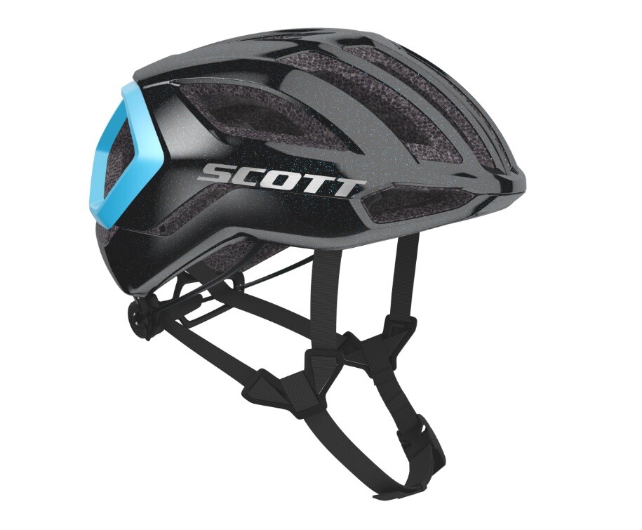 Casco SCOTT CENTRIC PLUS Black Light Blue HELMET SCOTT CENTRIC PLUS