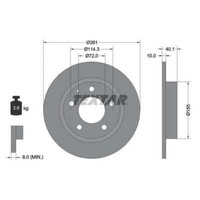 Textar 2X Bremsscheibe 92062100