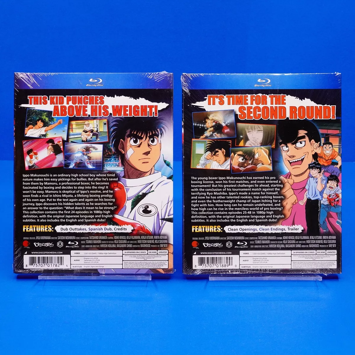 Hajime no Ippo The Fighting Collection 1 & 2 Blu Ray Set Official