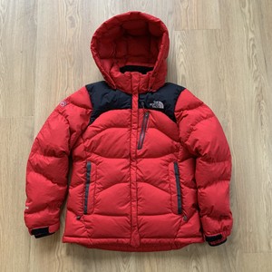 the north face red puffer jacket