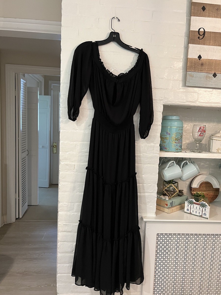 chinese dress ladies Evermore 3/4 Sleeve Tiered Maxi Dress 3X 20-24 / Sage