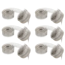 3600Pcs 15 Degree Wire Coil 2” × .09” Ring Shank Stainless Steel Siding Nail