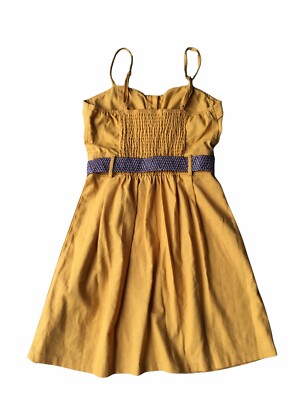 yellow dress brown belt Resort Look Yellow Maxi Dress with Belt For Women – Leela Lane main image 0