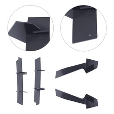 For 2018-2021 Ford Mustang Rear Diffuser Splitter w/Shark Fin Shape Side Skirts