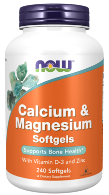 #ad NOW Foods Calcium amp; Magnesium 240 Softgels $22.96