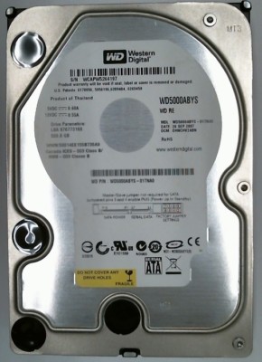 500GB SATA Western Digital RE2 WD5000ABYS-01TNA0 7200RPM 16MB 3.5 #W500-852