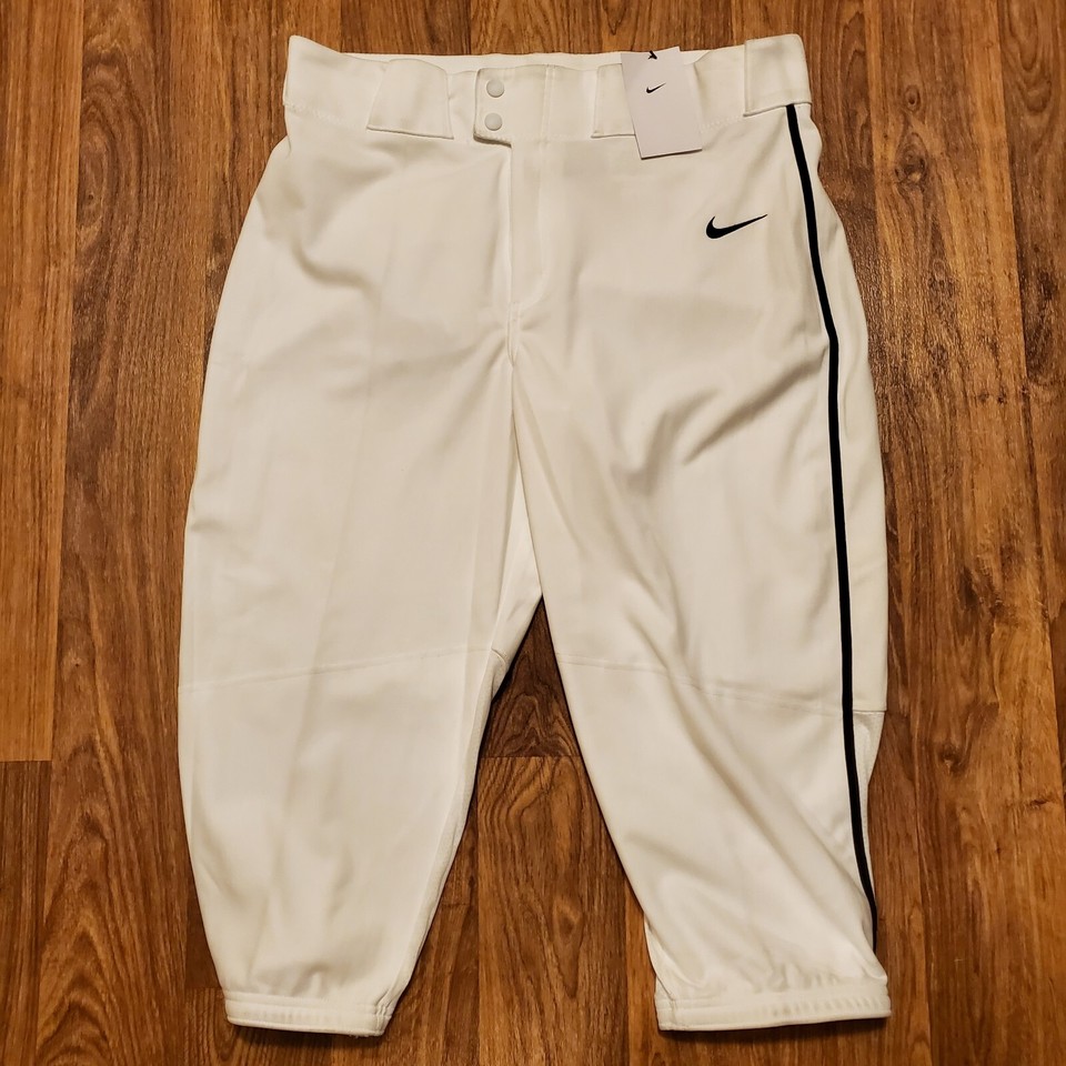 Nike Vapor Baseball Pants Knicker High Waist Men Large White Black eBay