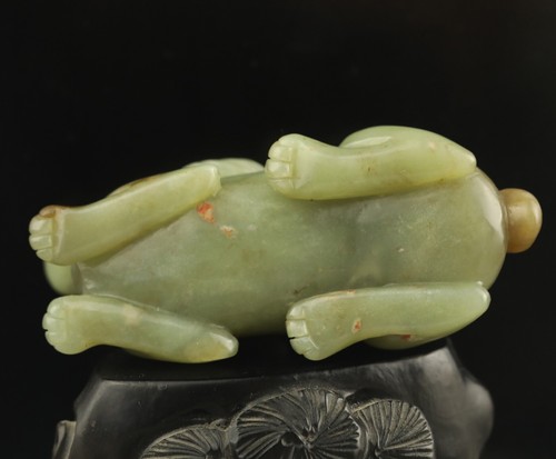 China Natural hetian Jade Hand Carved Statue dragon loong pendant s - Picture 6 of 6