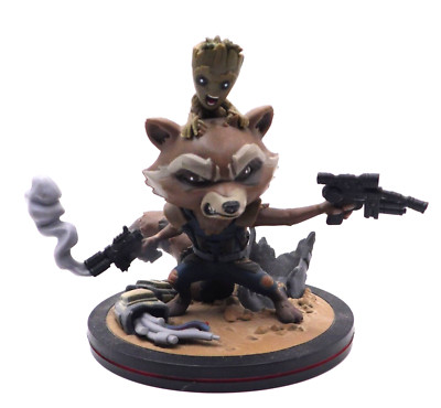 Q Fig Rocket Racoon and Groot Marvel Guardians of The Galaxy Vol. 2 Collectible