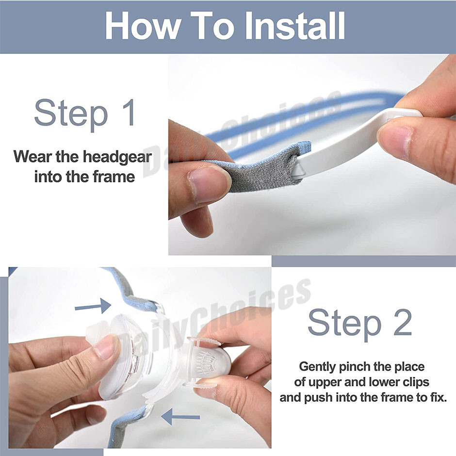 Headgear for Resmed Airfit P10 FOR HER CPAP MADE IN AUSTRALIA CPAP MASK