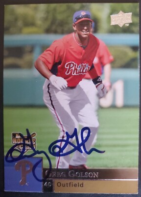 Greg Golson Signed 2009 Upper Deck Philadelphia Phillies Auto | eBay
