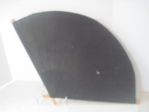 Vintage Japanese Fans Decorative Wall Hangers Hand Painted Bamboo & Linen - Picture 13 of 16