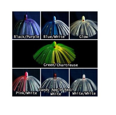 JOE SHUTE 1oz FISH FINDER SKIRT FISHING LURE BIG GAME MAHI TUNA WAHOO WHITE