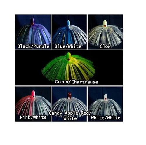 JOE SHUTE 1oz FISH FINDER SKIRT FISHING LURE BIG GAME MAHI TUNA WAHOO WHITE