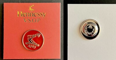 Hennessy Cognac V.S.O.P Magnetic Enamel Hat Shirt Lapel Pin *BRAND NEW*