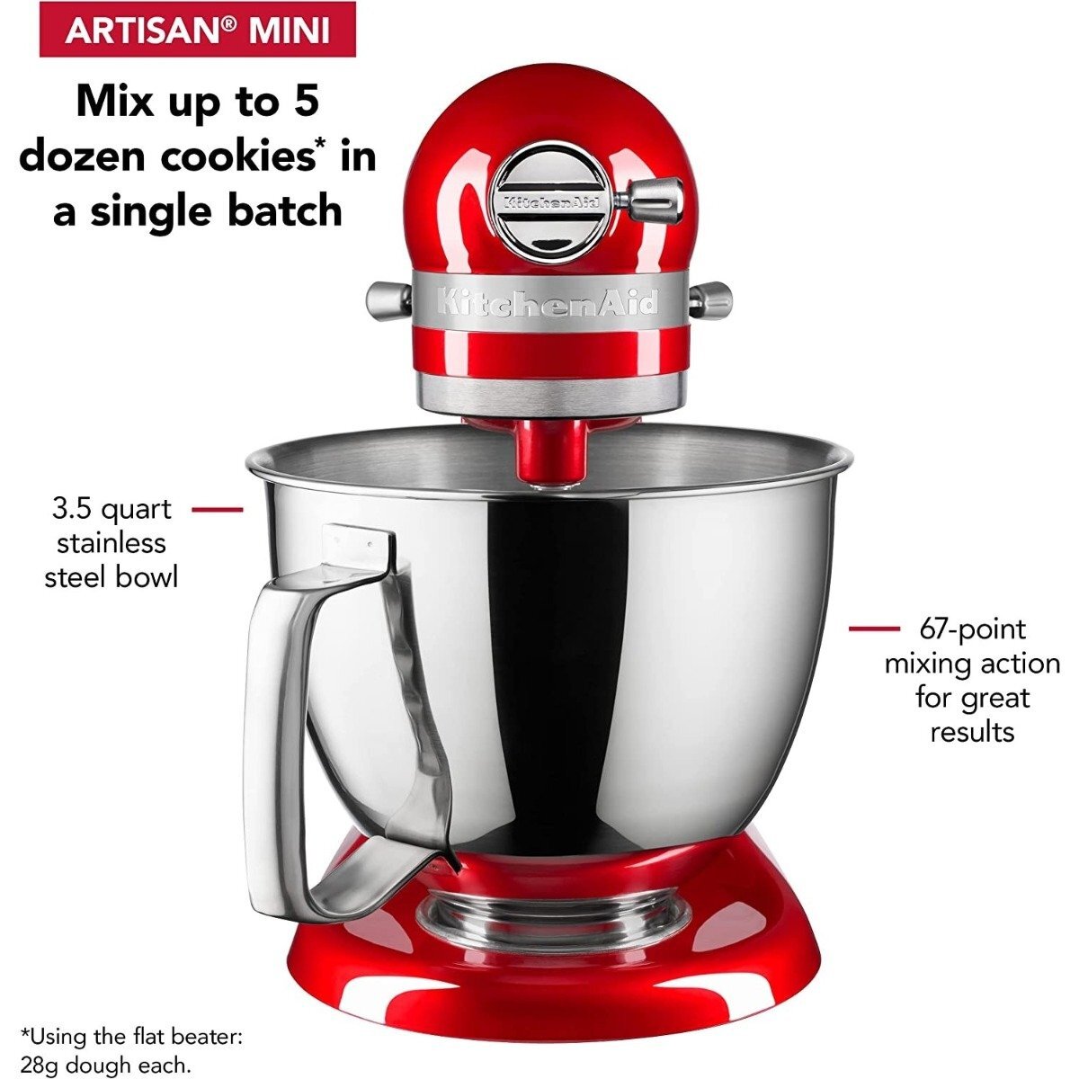 KitchenAid 3.5-Quart Artisan Mini Plus Tilt-Head Stand Mixer