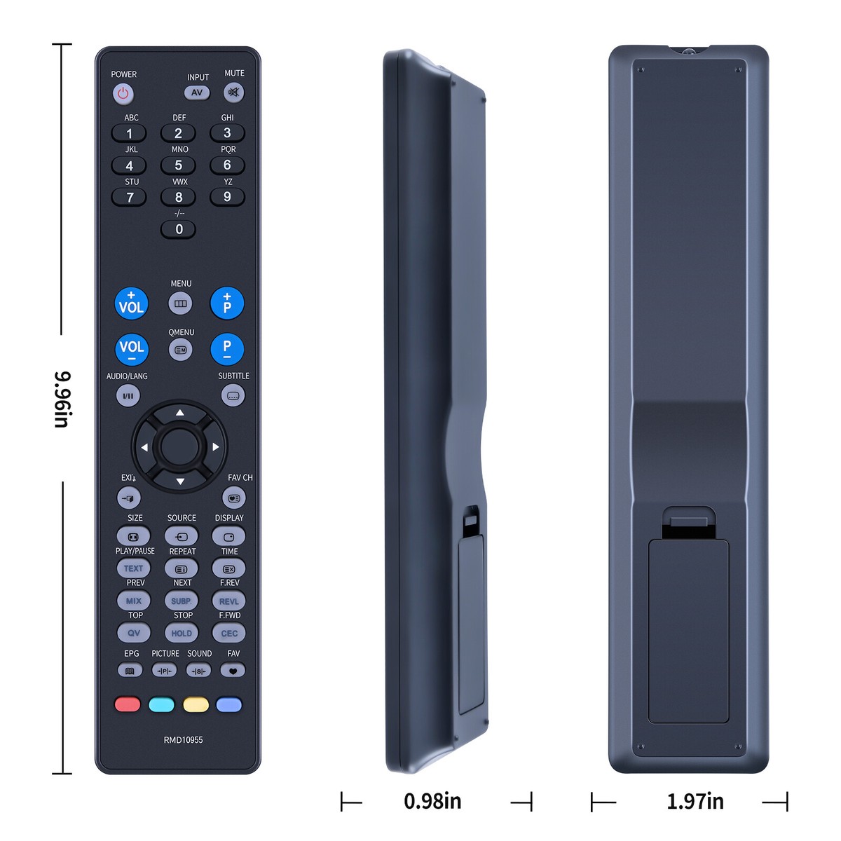 RemotesReplaced Mando a distancia compatible con Videocon VU325LDF